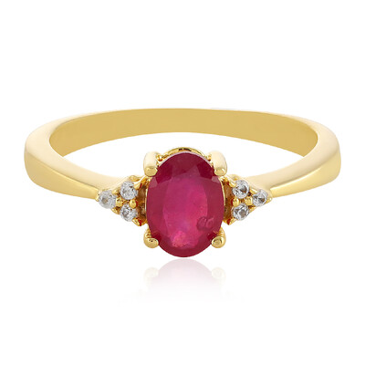 Anello in argento con Rubino del Madagascar