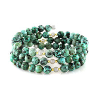 Bracciale in acciaio con Turchese (Riya)