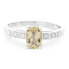 Anello in argento con Quarzo Champagne