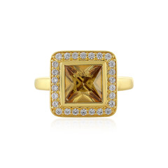 Anello in argento con Zircone Giallo