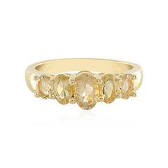 Anello in argento con Berillo Giallo