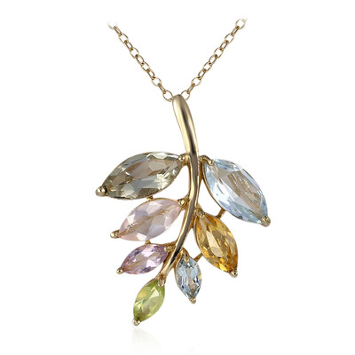 Collana in argento con Ametista Verde