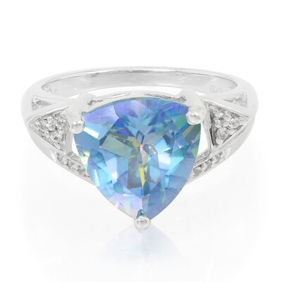 Anello in argento con Topazio Blue Paradise