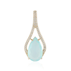 Ciondolo in oro con Opale Paraiba (AMAYANI)