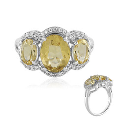 Anello in argento con Berillo Giallo