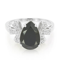 Anello in argento con Spinello Nero