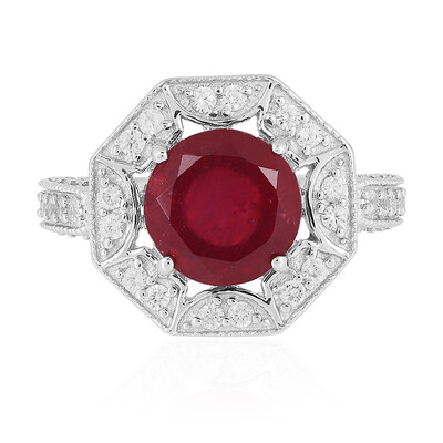 Anello in argento con Rubino del Madagascar