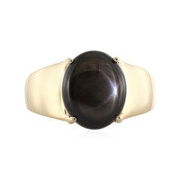 Anello in oro con Zaffiro Stellato Nero