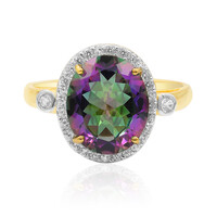 Anello in argento con Topazio Mistico