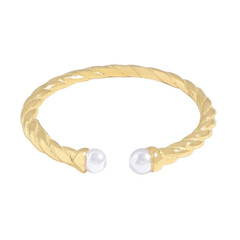 Anello in argento con Perla d'Acqua Dolce Bianca (Joias do Paraíso)