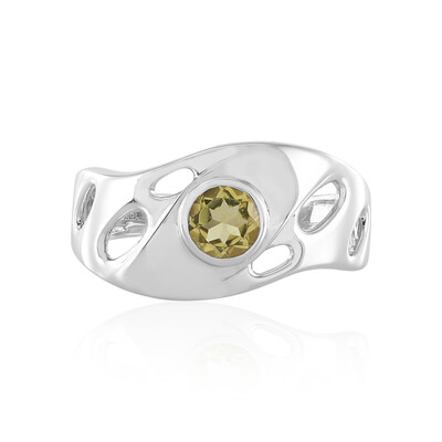 Anello in argento con Berillo Giallo (de Melo)