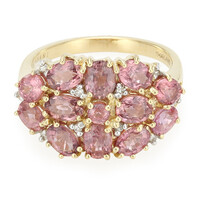 Anello in oro con Zaffiro Padparadscha (non riscaldato) (AMAYANI)