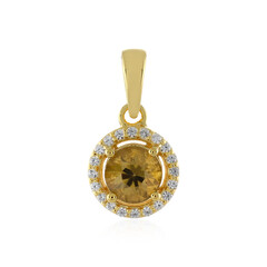 Ciondolo in argento con Zircone Giallo