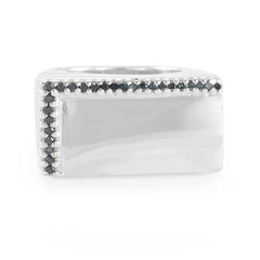 Anello in argento con Diamante Blu Royal