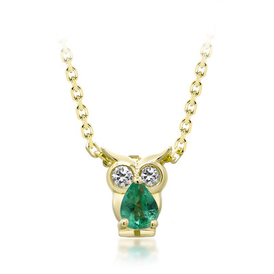 Collana in oro con Smeraldo Zambia AAA (CIRARI)