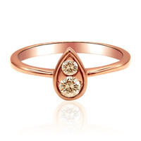 Anello in oro con Diamante Rose de France SI1 di Argyle