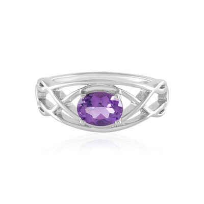 Anello in argento con Ametista del Marocco