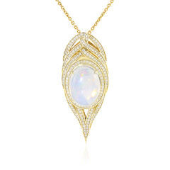 Collana in oro con Opale di Welo AAA (de Melo)