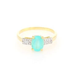 Anello in oro con Opale Paraiba
