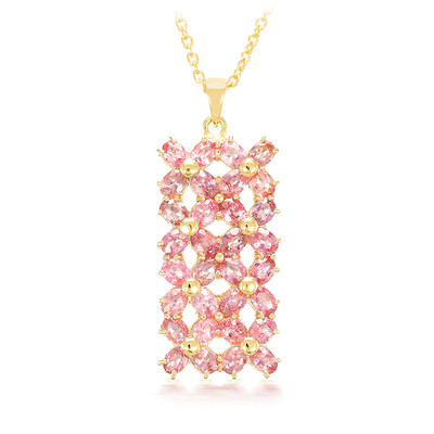Collana in oro con Zaffiro Padparadscha (non riscaldato) (AMAYANI)