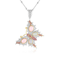 Collana in argento con Opale Rosa (Dallas Prince Designs)