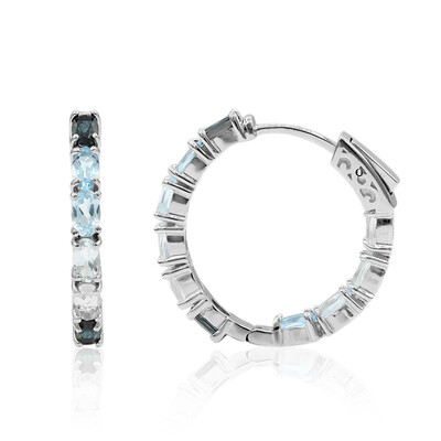 Orecchini in argento con Topazio Blu Londra
