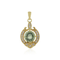Ciondolo in argento con Ametista Verde