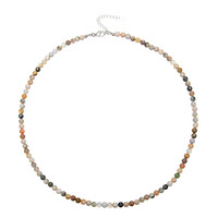 Collana in argento con Diaspro Oceano