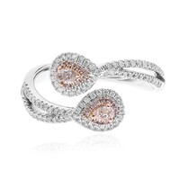 Anello in oro con Diamante Rosa I1 (CIRARI)