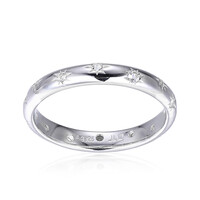 Anello in argento con Topazio Bianco