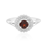 Anello in argento con Granato Mozambico