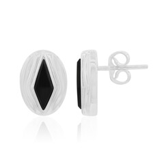 Orecchini in argento con Spinello Nero
