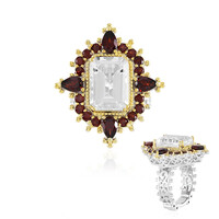 Anello in argento con Quarzo Bianco (Dallas Prince Designs)