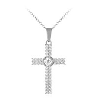 Collana in argento con Topazio Bianco