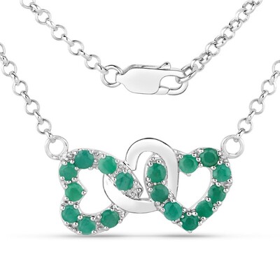 Collana in argento con Smeraldo Brasiliano
