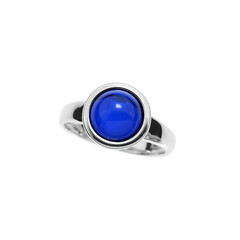 Anello in argento con Ambra Blu Colombiana