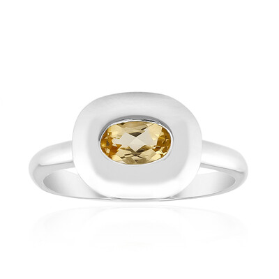 Anello in argento con Topazio Imperiale (Pallanova)
