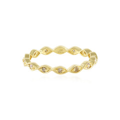 Anello in argento con Diamante Champagne I2