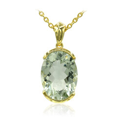 Collana in argento con Ametista Verde