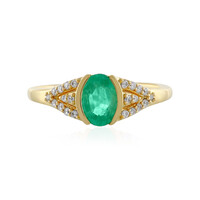 Anello in argento con Smeraldo Colombiano