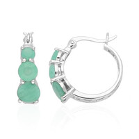 Orecchini in argento con Smeraldo Zambia