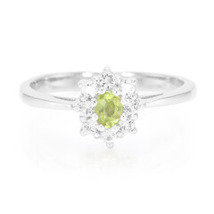 Anello in argento con Peridoto Manchuria