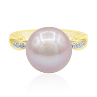 Anello in oro con Perla Ming Rosa (TPC)