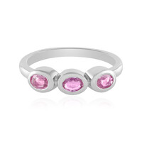 Anello in argento con Zaffiro Rosa