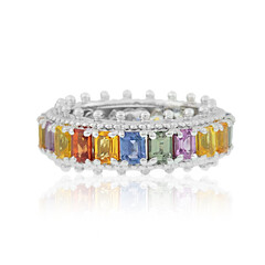 Anello in argento con Zaffiro Fancy (Dallas Prince Designs)