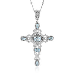 Collana in argento con Topazio Blu Cielo (Dallas Prince Designs)