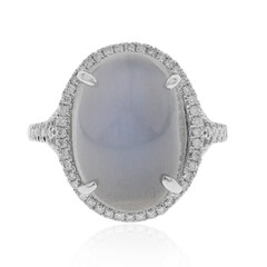 Anello in oro con Pietra di Luna Blu (CIRARI)