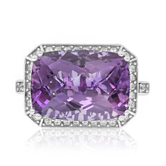 Anello in argento con Ametista Zambiana (Dallas Prince Designs)
