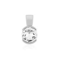 Ciondolo in argento con Topazio Bianco