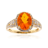Anello in oro con Opale di Fuoco Messicano (CIRARI)